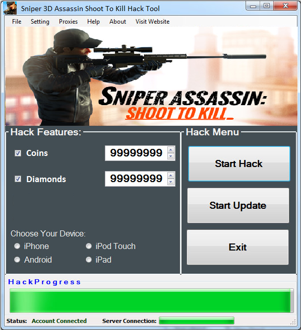 sniper 3d assassin hack deutsch